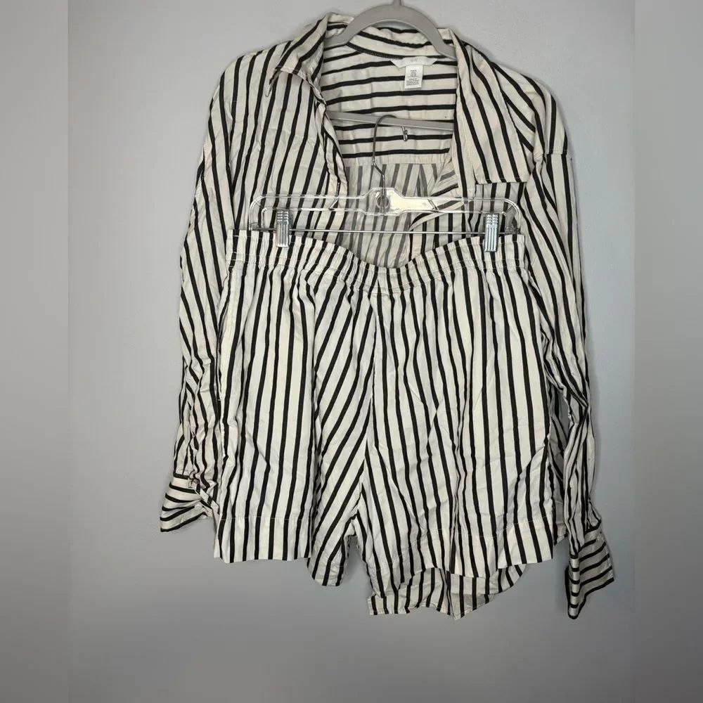 H&M Striped Shorts Set